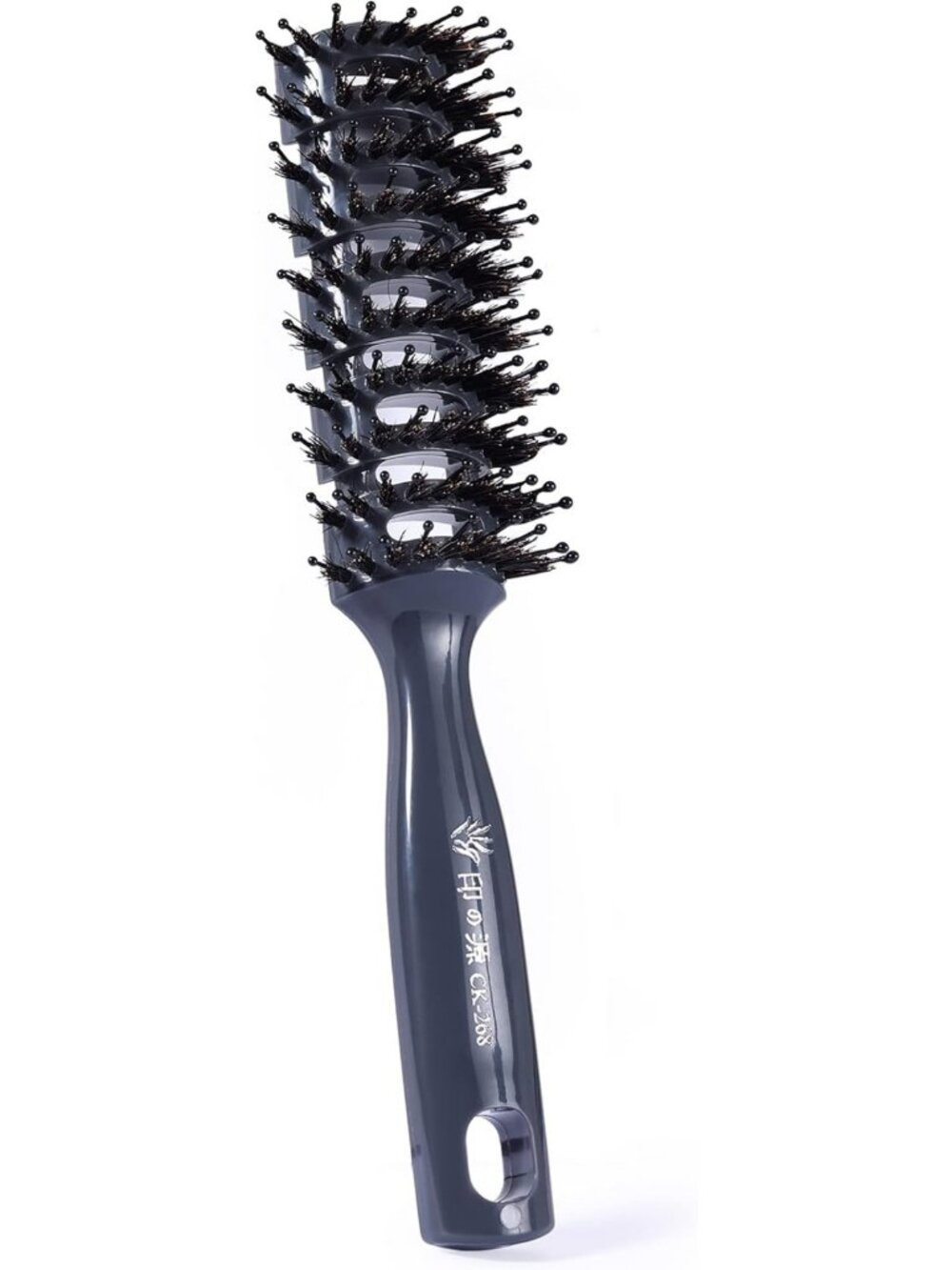 Vented Boar Bristle Hair Brush for All Hair Types - Quick Drying, Curly